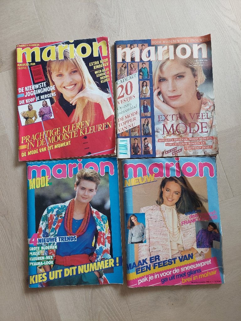4 vintage tijdschriften Marion, Marion, Verzenden, Vrouw, Overige typen
