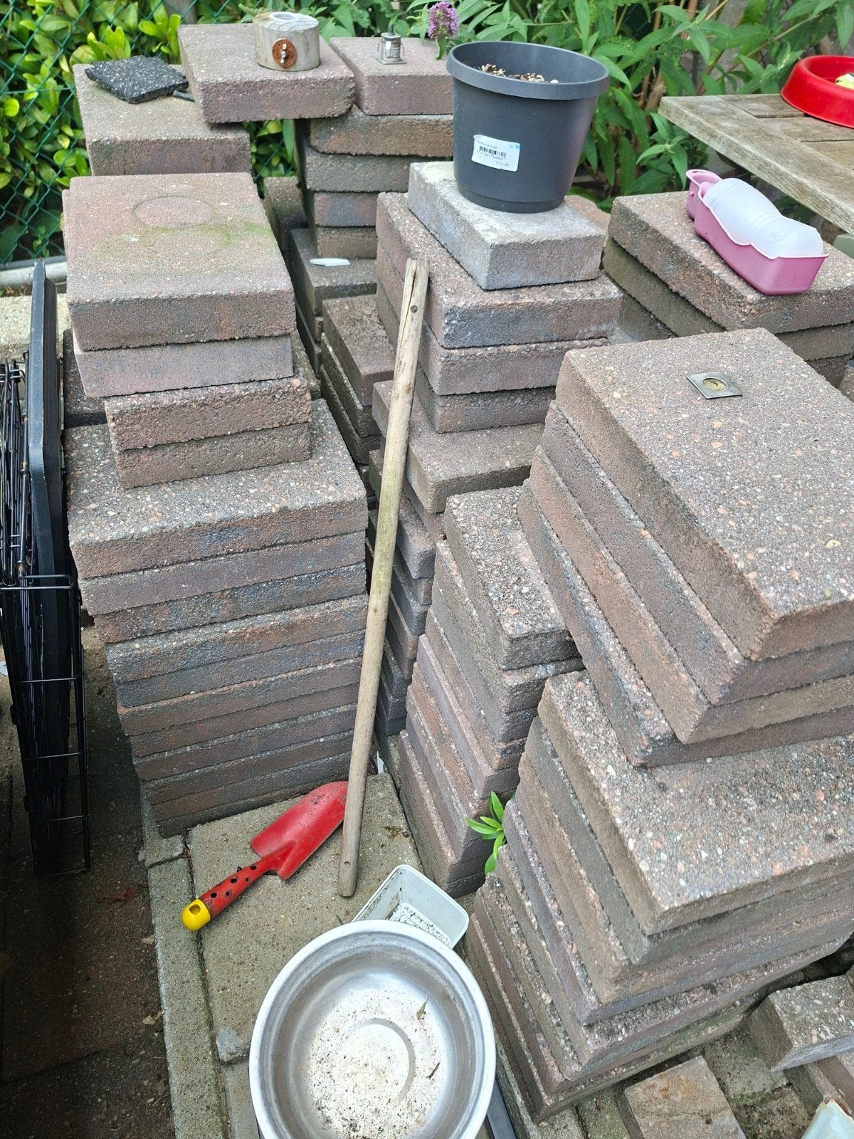Tuintegels, Tuin en Terras, Tegels en Klinkers, Ophalen, Gebruikt, Beton, Terrastegels