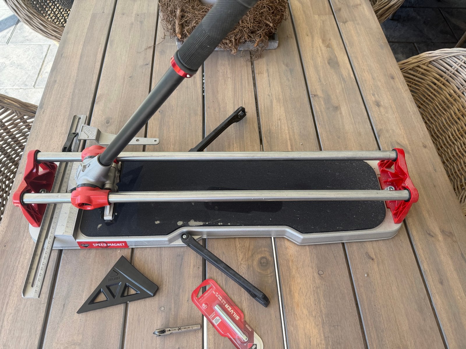 Rubi Speed Magnet tegelsnijder met extra snijwiel, Ophalen of Verzenden, Gebruikt, Overige typen, Rubi