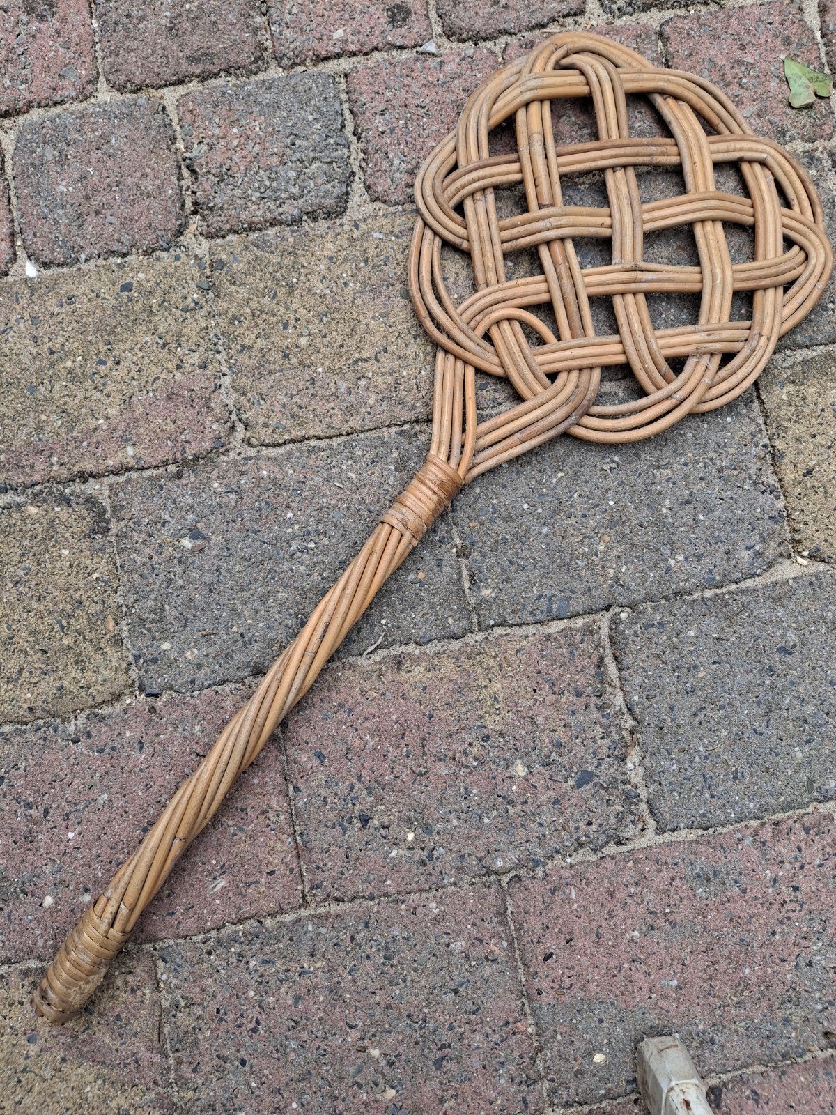 Vintage rotan mattenklopper, Ophalen of Verzenden