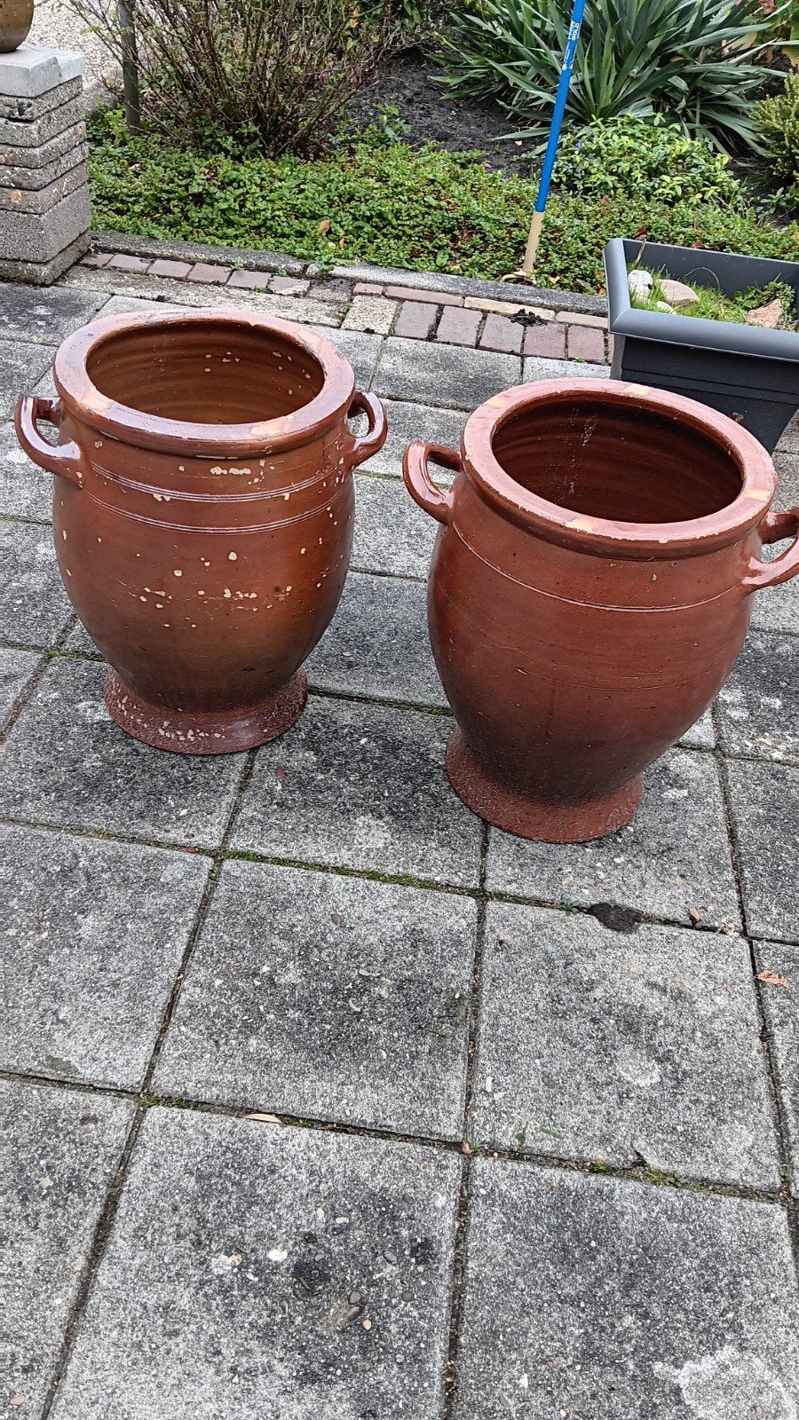 Keulse potten (bruin) 46,5 cm hoog, Rond, Binnen, Aardewerk, 40 tot 70 cm