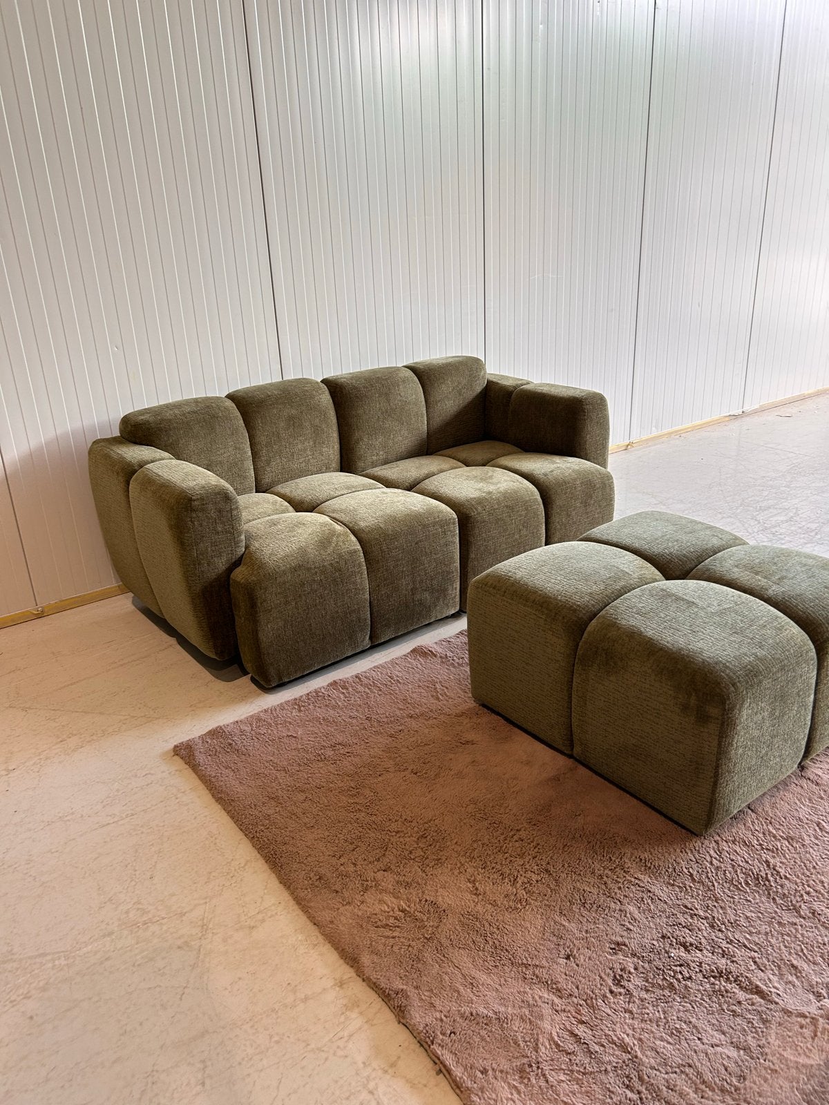 Premium Interiors MOSS modulaire bank – fluweel – 180 cm
