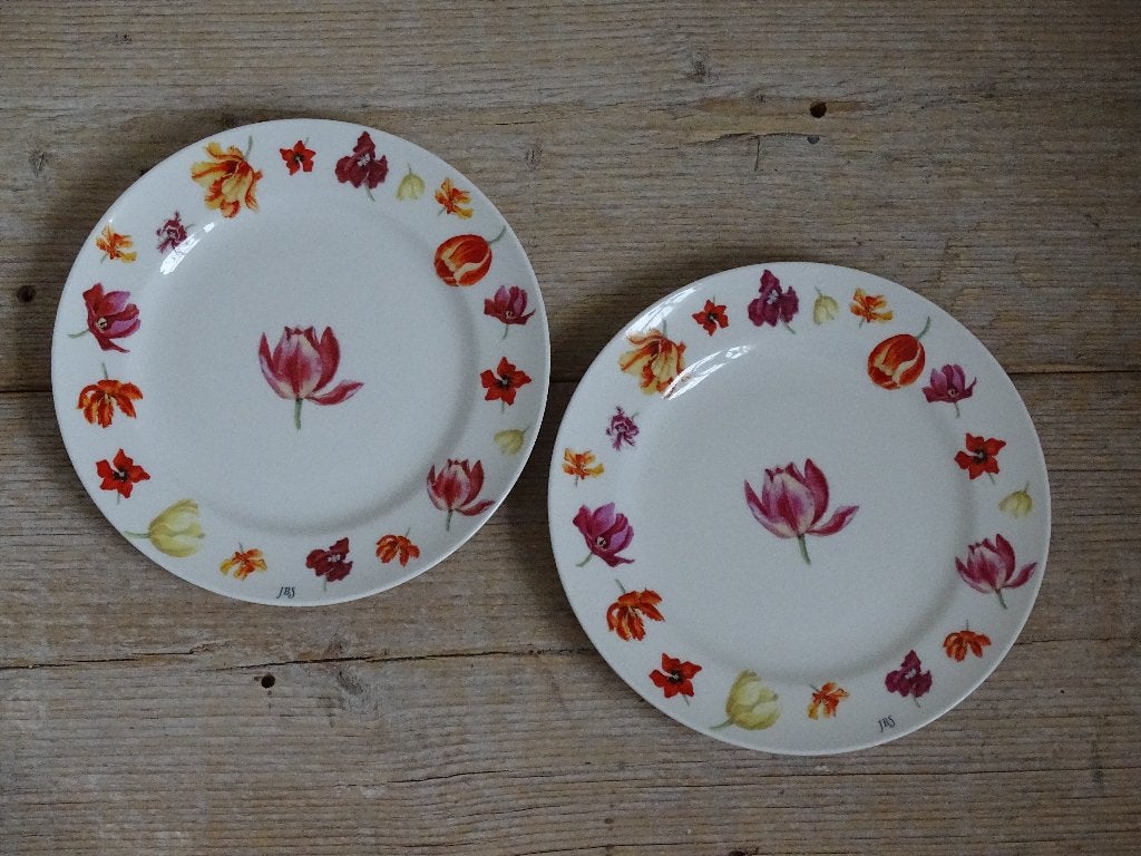 Servies, Janneke Brinkman TULIPS, zo goed als nieuw, Overige merken, Overige typen, Ophalen of Verzenden, Zo goed als nieuw