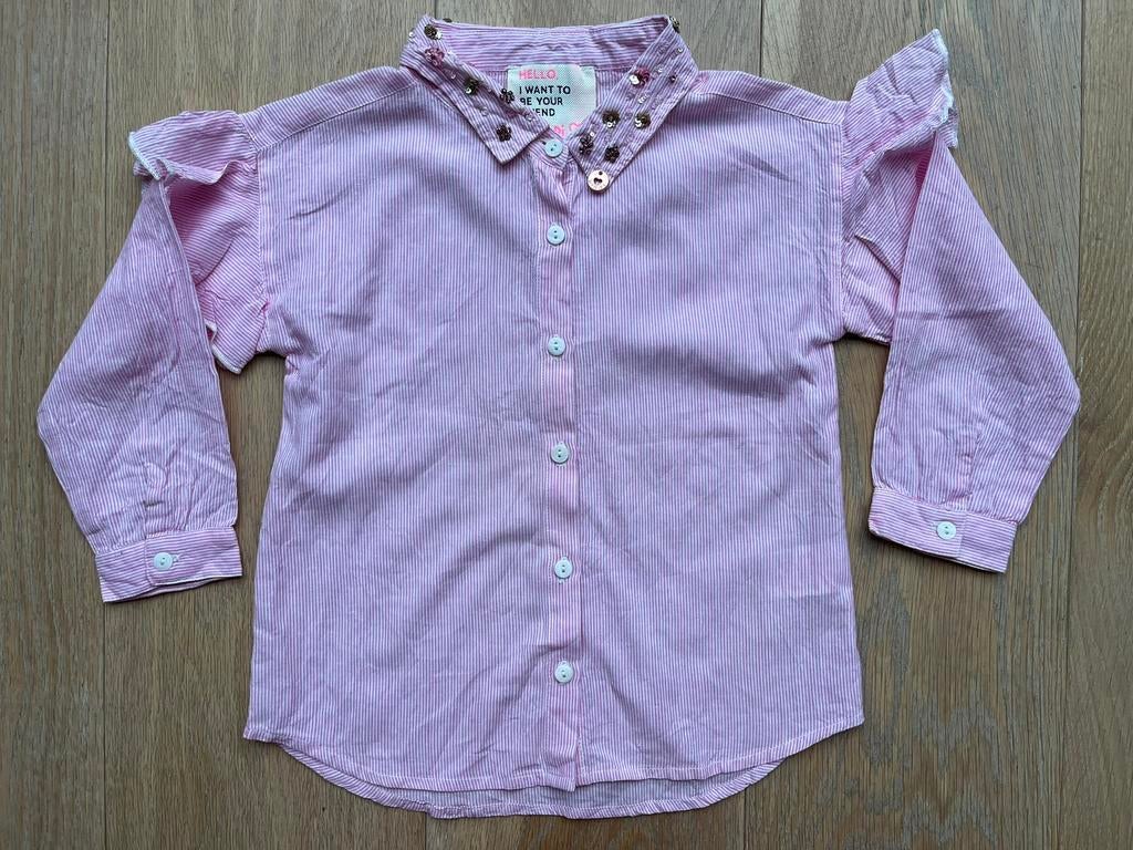 Blouse Mimpi mt 110 als nieuw!, Ophalen of Verzenden, Zo goed als nieuw, Meisje, Overhemd of Blouse