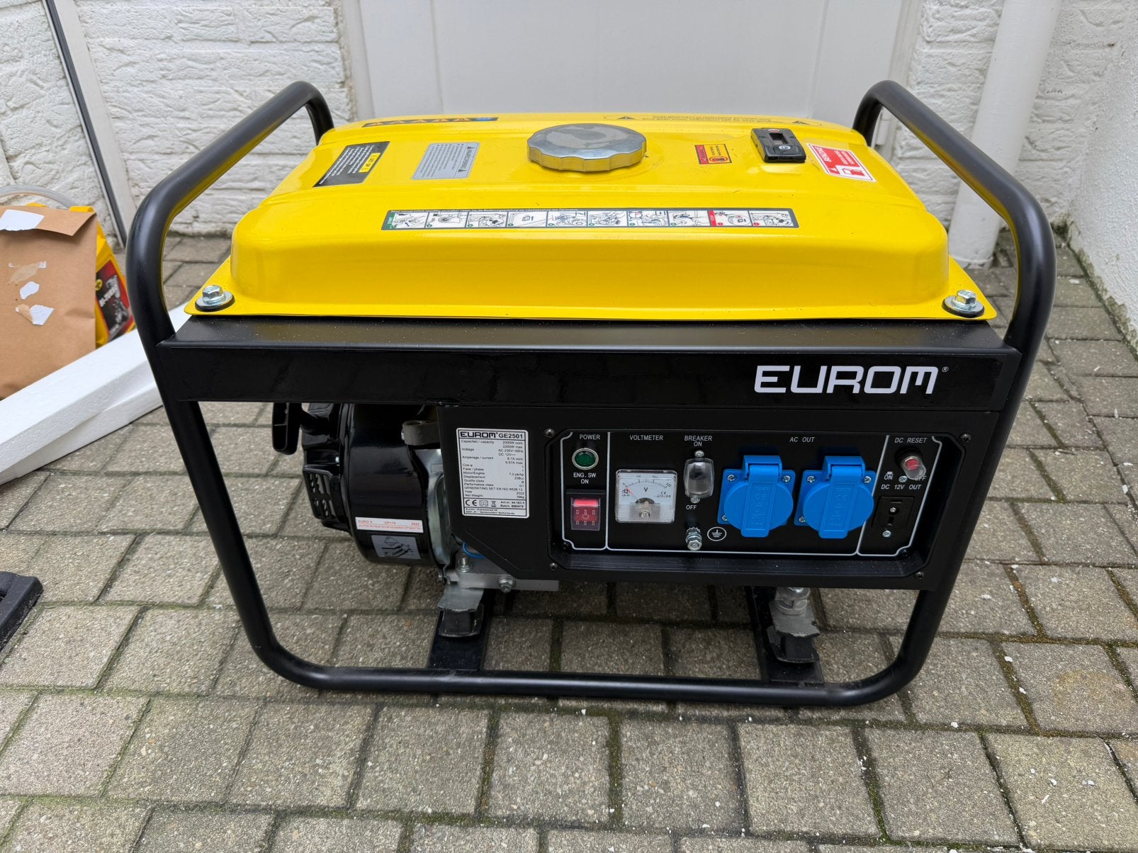 Aggregaat te koop eurom GE2501, Ophalen, Zo goed als nieuw, Minder dan 5 kVA, Benzine