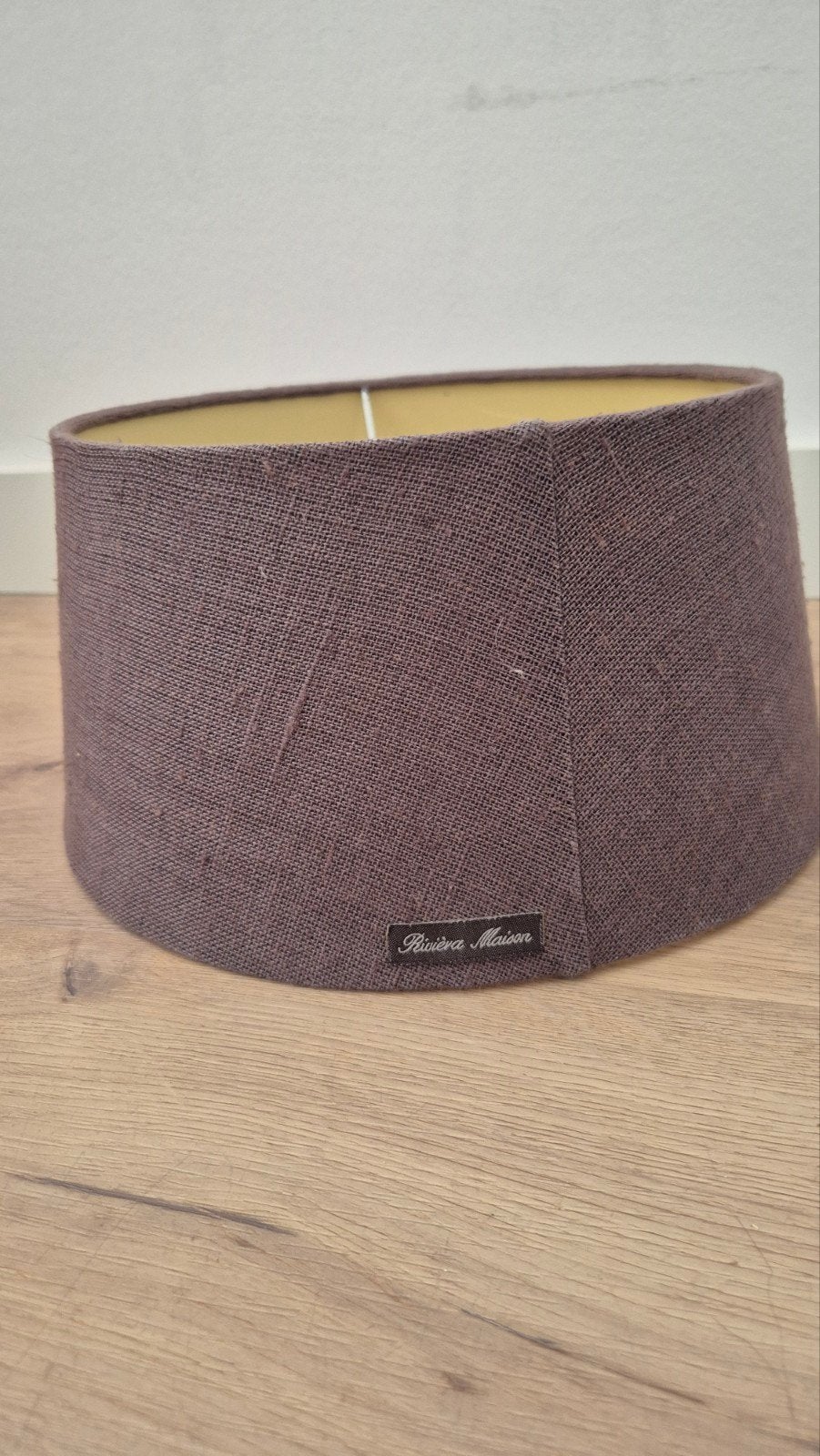 Riviera Maison Lampenkap Bruin - Zo goed als nieuw, Ophalen, Zo goed als nieuw, Bruin, Rond