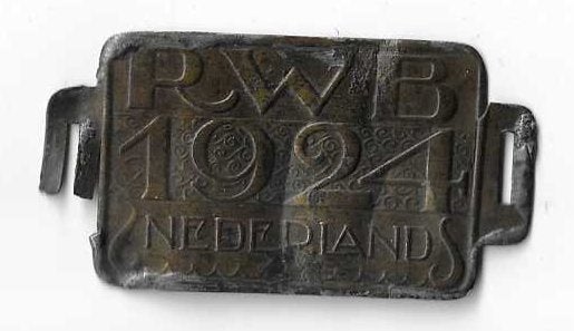 Rijwielbelastingplaatje 1924, Verzenden