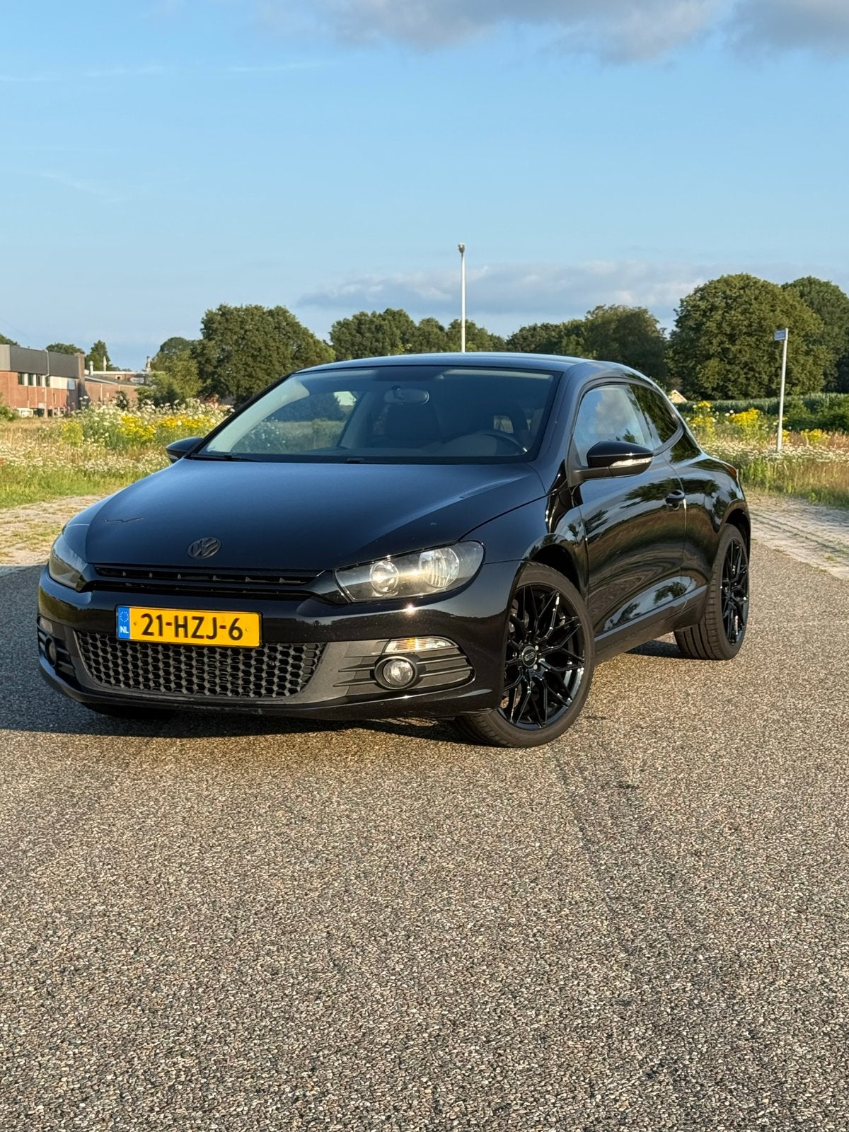 Volkswagen Scirocco 1.4 TSI 2009 Zwart Apple Carplay, Auto's, Volkswagen, Voorwielaandrijving, 4 cilinders, 4 stoelen, 1219 kg