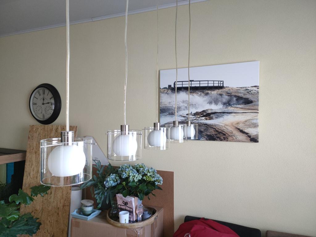 Leuke eettafel lamp!!, Ophalen of Verzenden, Gebruikt, Minder dan 50 cm