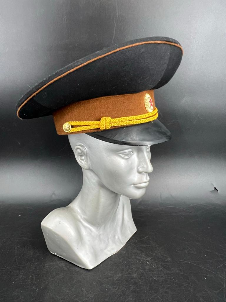 Vintage Sovjet Unie Militaire Pet - Maat 56, Overige gebieden, T, Overige soorten, Ophalen of Verzenden