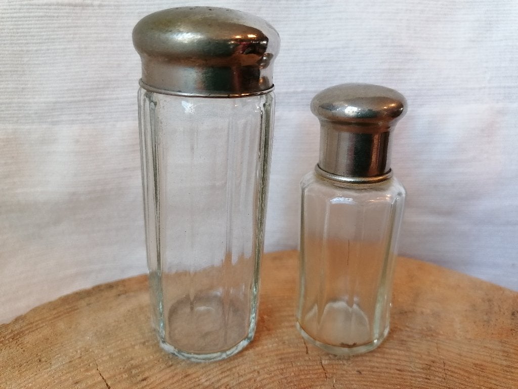 set antiek parfumflesjes > 100 sigarettendoos, potpourrkom, Ophalen of Verzenden