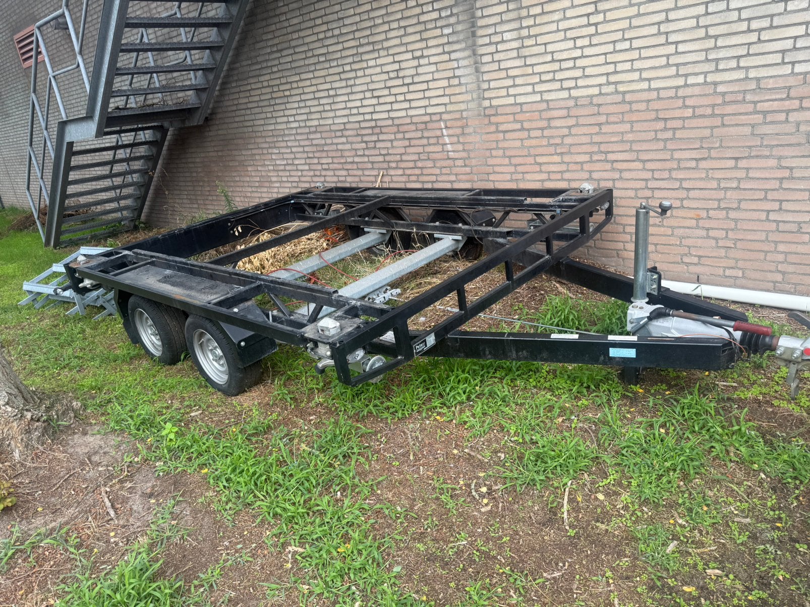 10 ft Container aanhanger 3500kg, Auto diversen, Ophalen, Zo goed als nieuw