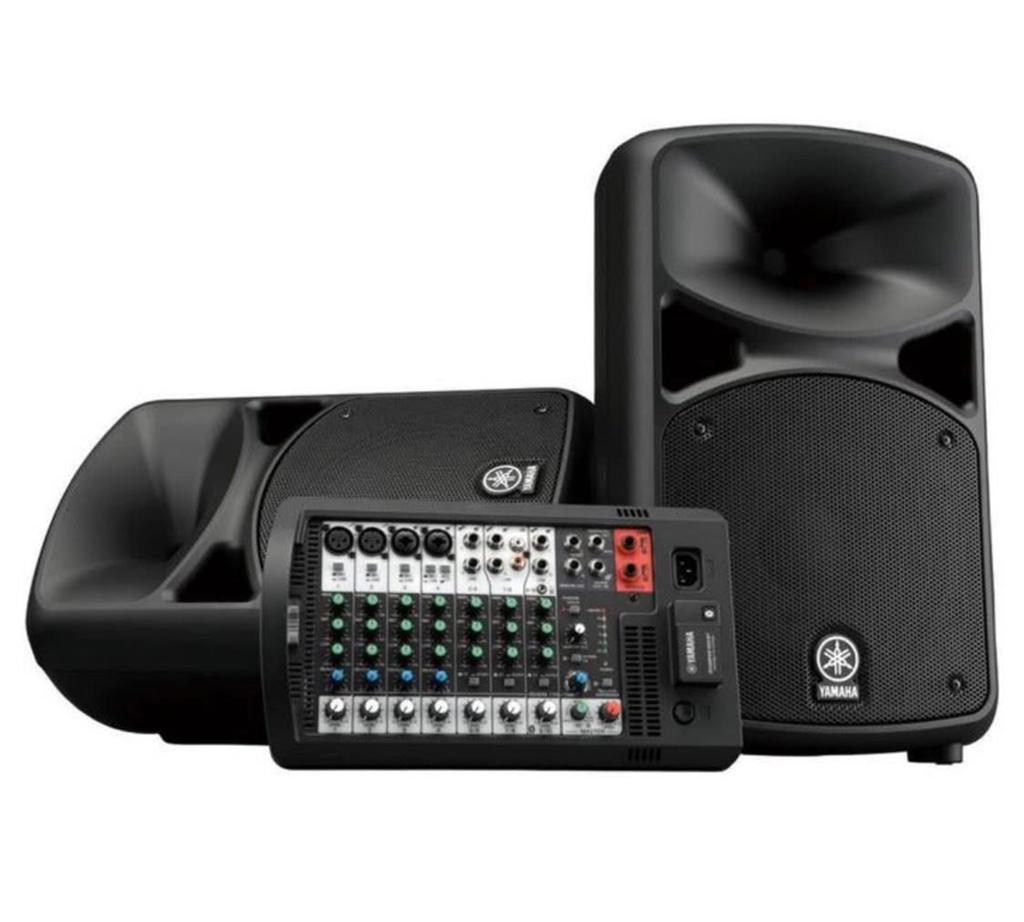 Yamaha stagepas 600 BT complete set!, Zo goed als nieuw, 120 watt of meer, Front, Rear of Stereo speakers, Ophalen