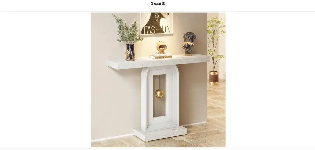 Elegante consoletafel / haltafel / wandtafel / sidetable– m, Modern, Luxe, Marmerlook, Overige materialen, Ophalen of Verzenden