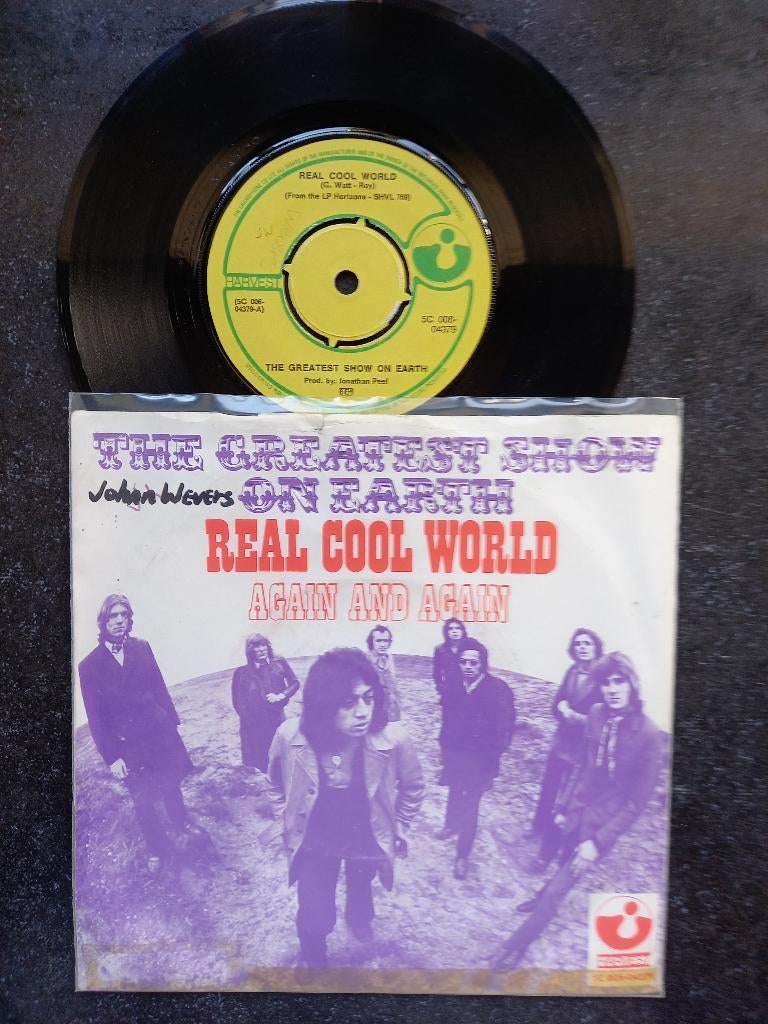 The Greatest Show On Earth - Real Cool World 1970, Gebruikt, 7 inch, Single, Ophalen of Verzenden