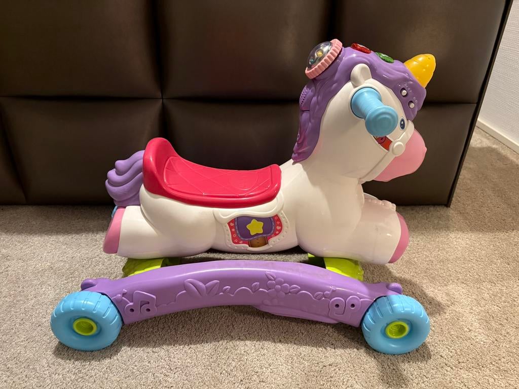 Vtech Hobbelpaard loop paard eenhoorn geluid licht, Ophalen, Gebruikt, 2 tot 4 jaar
