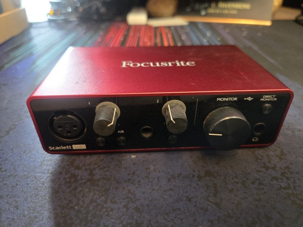 Focusrite Scarlett Solo 3rd Gen audio interface, Computers en Software, Geluidskaarten, Ophalen of Verzenden, Zo goed als nieuw