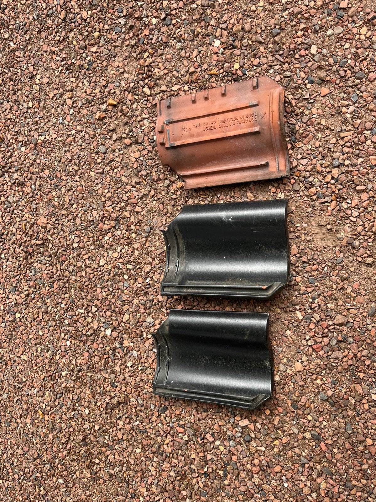 Dakpannen, Ophalen, Steen of Klei, Zwart, 5 tot 10 m²