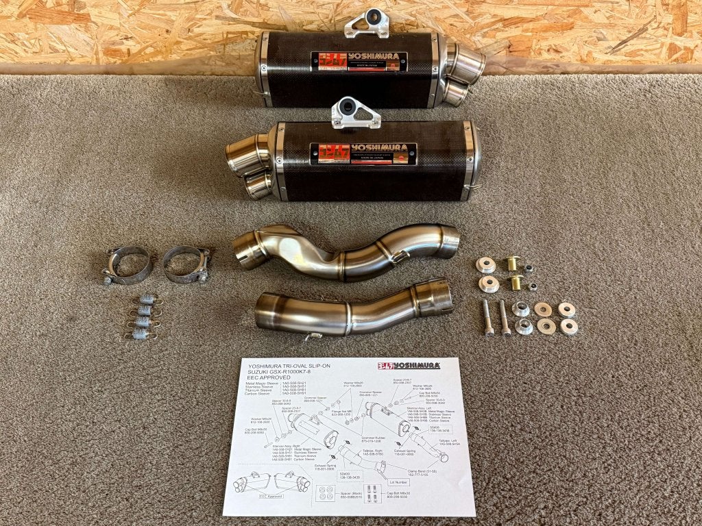 Yoshimura Japan Tri-Oval uitlaten GSX-R1000 GSXR1000 K7 K8, Yoshimura Japan, Gebruikt, Verzenden, 6748 Nakatsu, Aiko-Gun, Aikawa-Machi, Kanagawa-Pref., 243-0303, JP