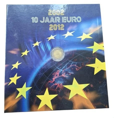 Nederland 2 Euro 2002-2012 herdenking 10 jaar Euro, Ophalen of Verzenden, Koningin Beatrix, Euro's, Setje