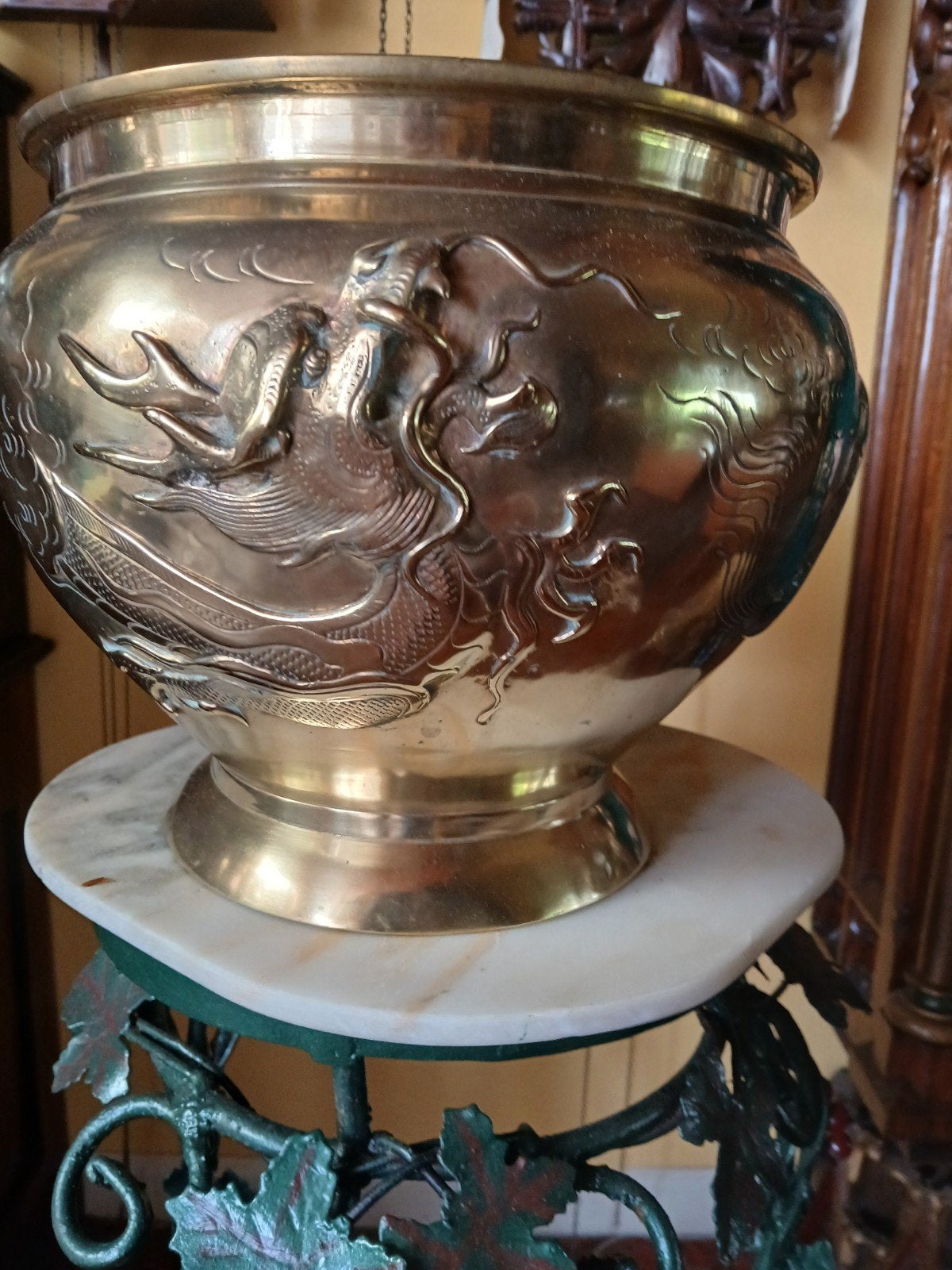 Antieke Chinese drakenpot., Ophalen of Verzenden