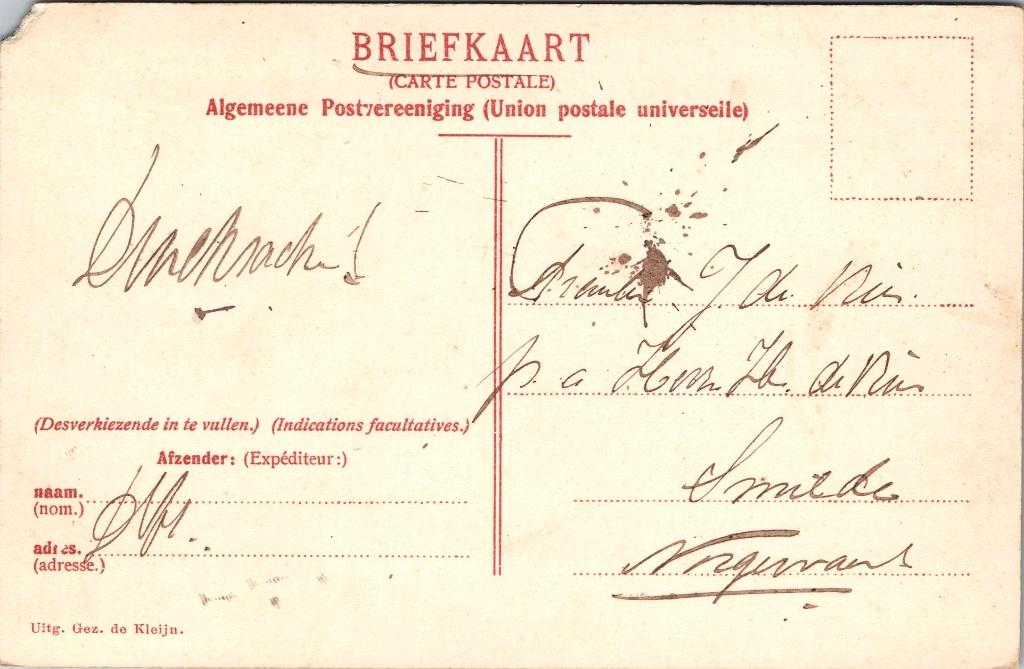 Assen - 10 antieke ansichtkaarten, Verzenden, Voor 1920, Gelopen, Drenthe