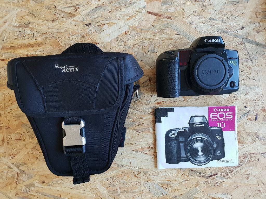 Canon Eos 10 analoge camera, Audio, Tv en Foto, Fotocamera's Analoog, Ophalen, Gebruikt, Spiegelreflex, Canon