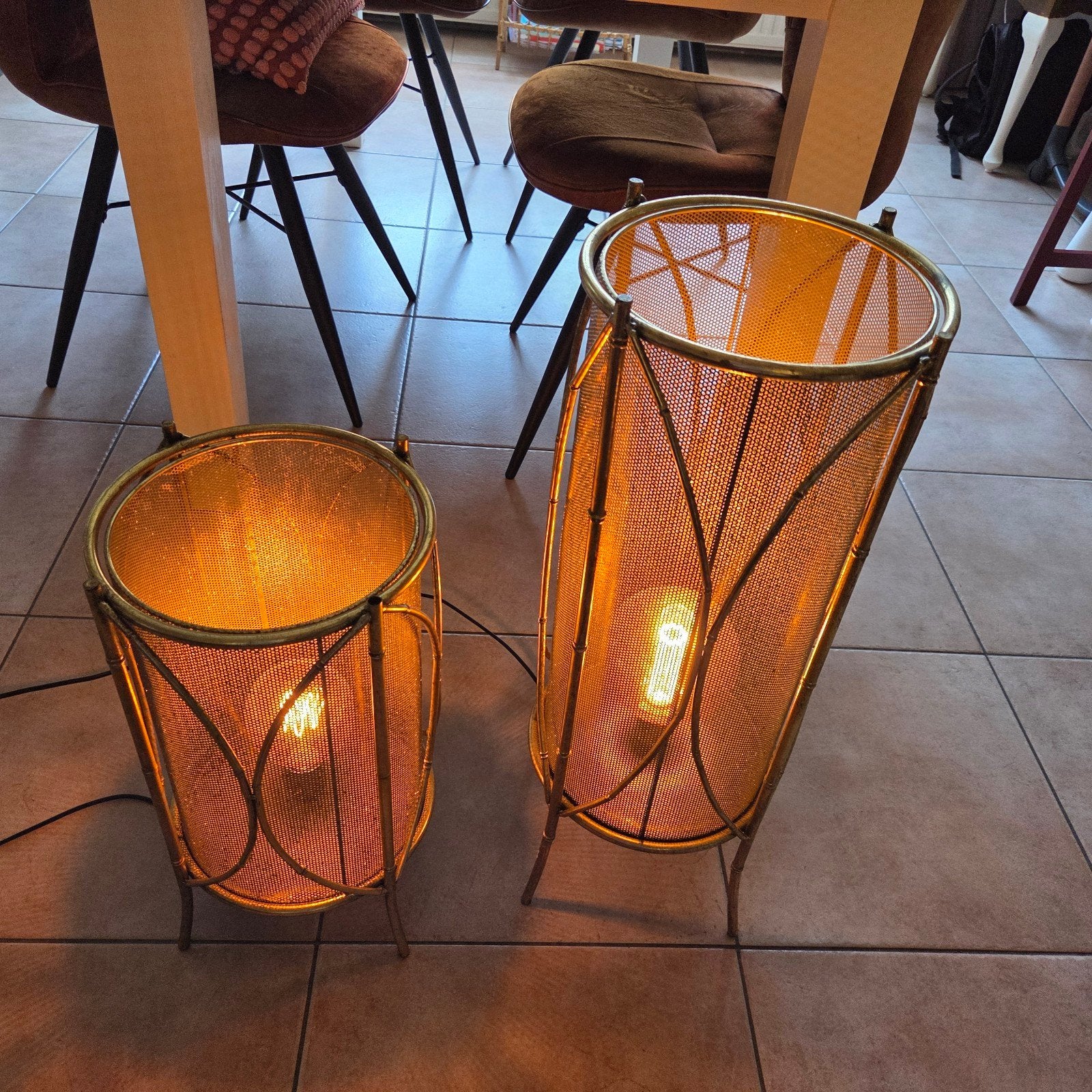 2 Z.g.a.n tafel/vloerlampen, Ophalen, Zo goed als nieuw