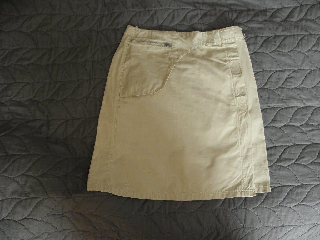 Beige college overslag rok COCKNEYS OF LONDON mt 128 prima, Gebruikt, The Cockneys of London, Meisje, Ophalen of Verzenden