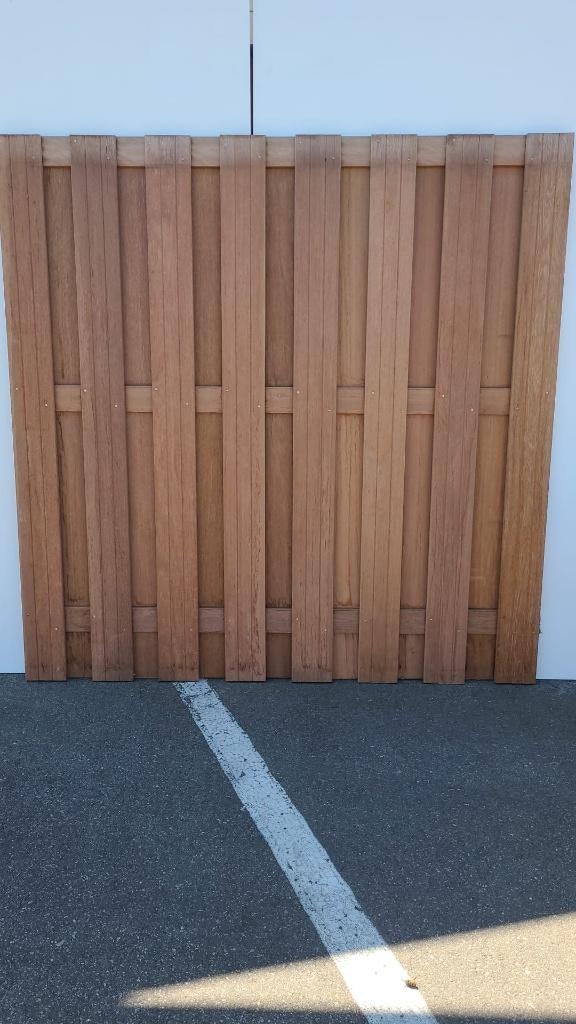 Hardhouten schutting ~180cm x 180cm, Ophalen, 1 tot 2 meter, Minder dan 3 meter, Nieuw