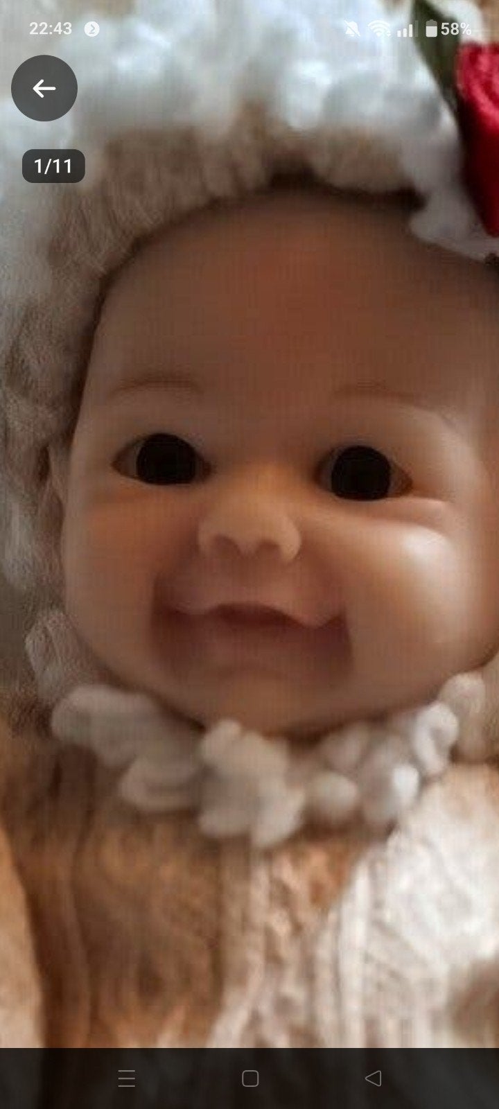 twee kleine siliconen babys 15 cm volledige meisjes, Verzenden, Zo goed als nieuw, Babypop, Levensecht of Reborn