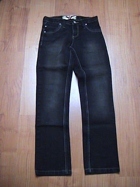 Jilly / Jill / Shoeby zwarte jeans / spijkerbroek verstelbar, Broek, Gebruikt, Meisje, Ophalen of Verzenden