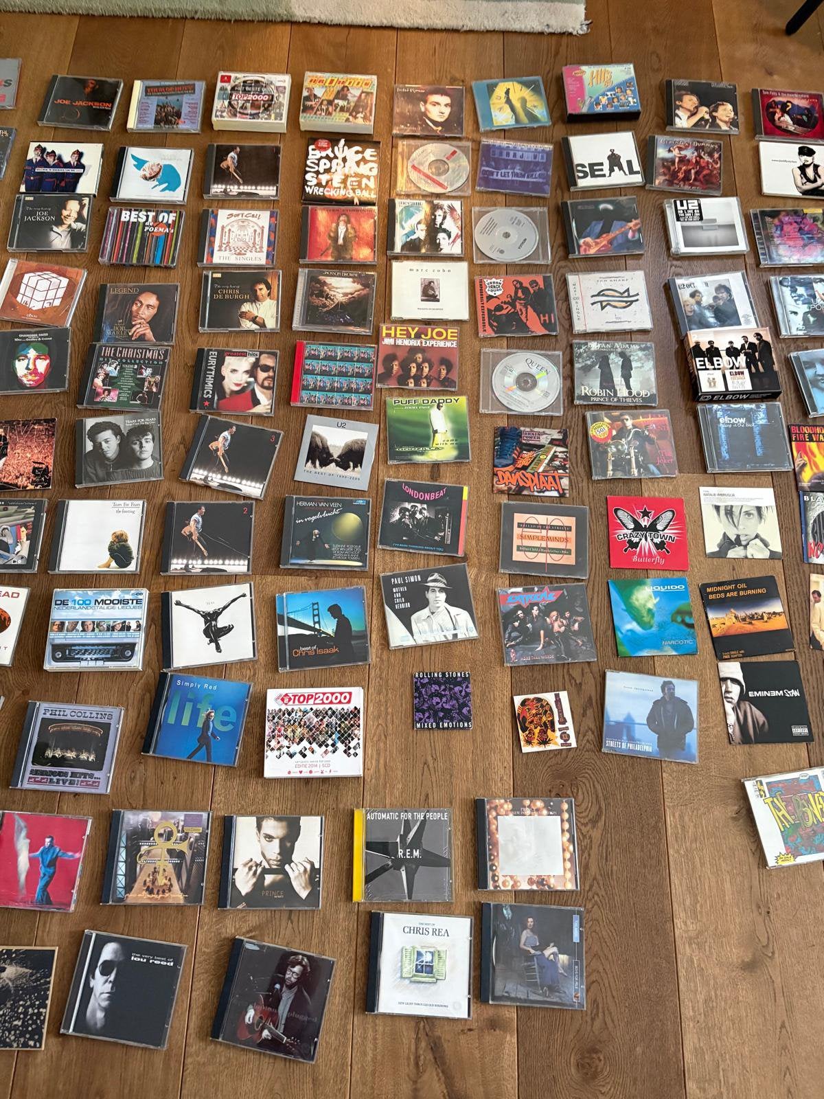 Ca. 200 cd’s - veel jaren 80 muziek, Overige typen, Zo goed als nieuw, Inclusief doosje, Verzenden