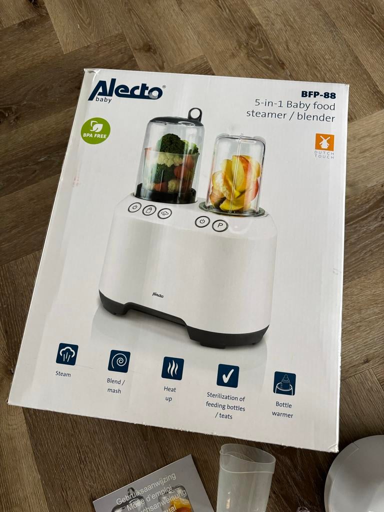 Alecto BFP 88 5-in-1 babyvoeding stomer / blender, Kinderen en Baby's, Babyvoeding en Toebehoren, Ophalen of Verzenden, Gebruikt