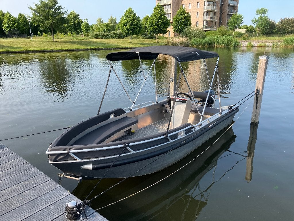 Aluminium boot Aluva V450 + 10PK Suzuki (2019), Ophalen, 10 tot 30 pk, Aluminium, Zo goed als nieuw