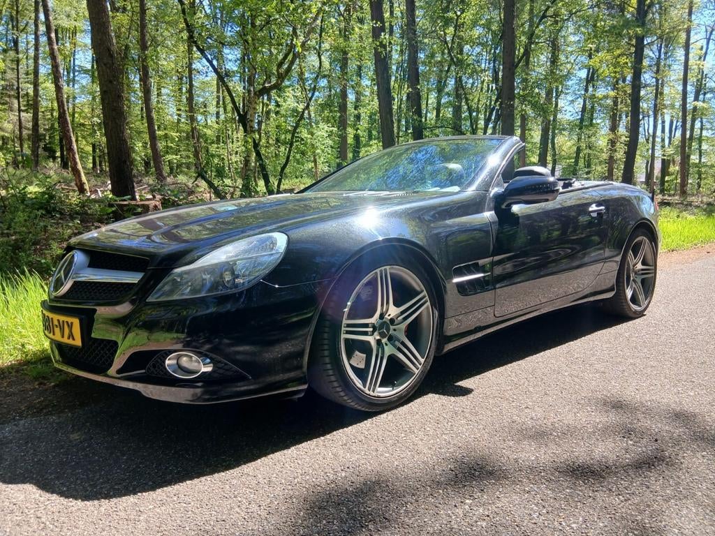 Mercedes-Benz SL-klasse 350 315PK, AMG, Airscarf, Pdc, Harma, Euro 5, Achterwielaandrijving, Zwart, Cabriolet