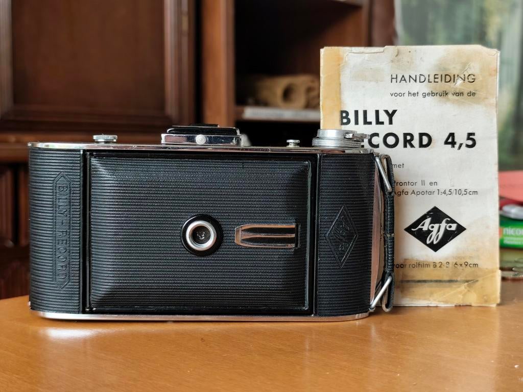 Agfa Billy Record 4,5 - Goede Conditie, Werkende Sluiter, Ophalen of Verzenden, Gebruikt, Compact, Overige Merken