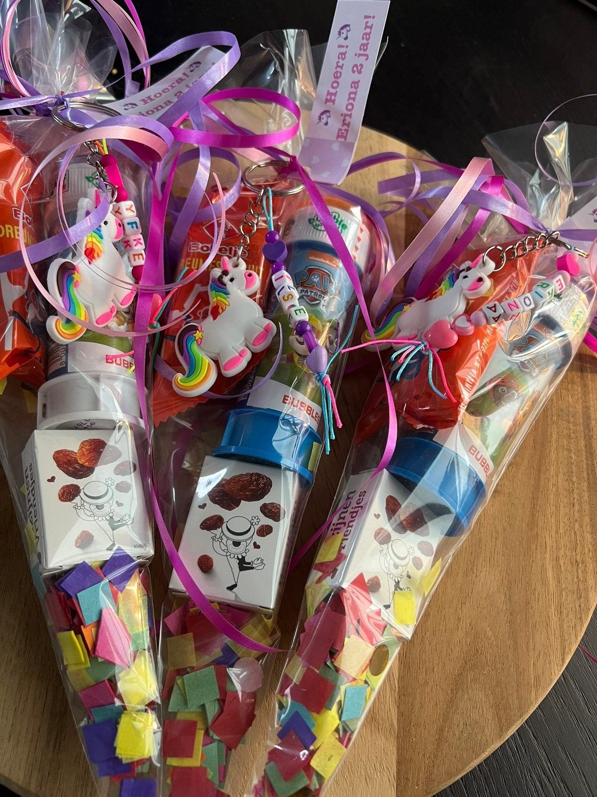 Leuke traktaties met bellenblaas en lekkers, Hobby en Vrije tijd, Ophalen of Verzenden, Nieuw, Feestartikel, Verjaardag