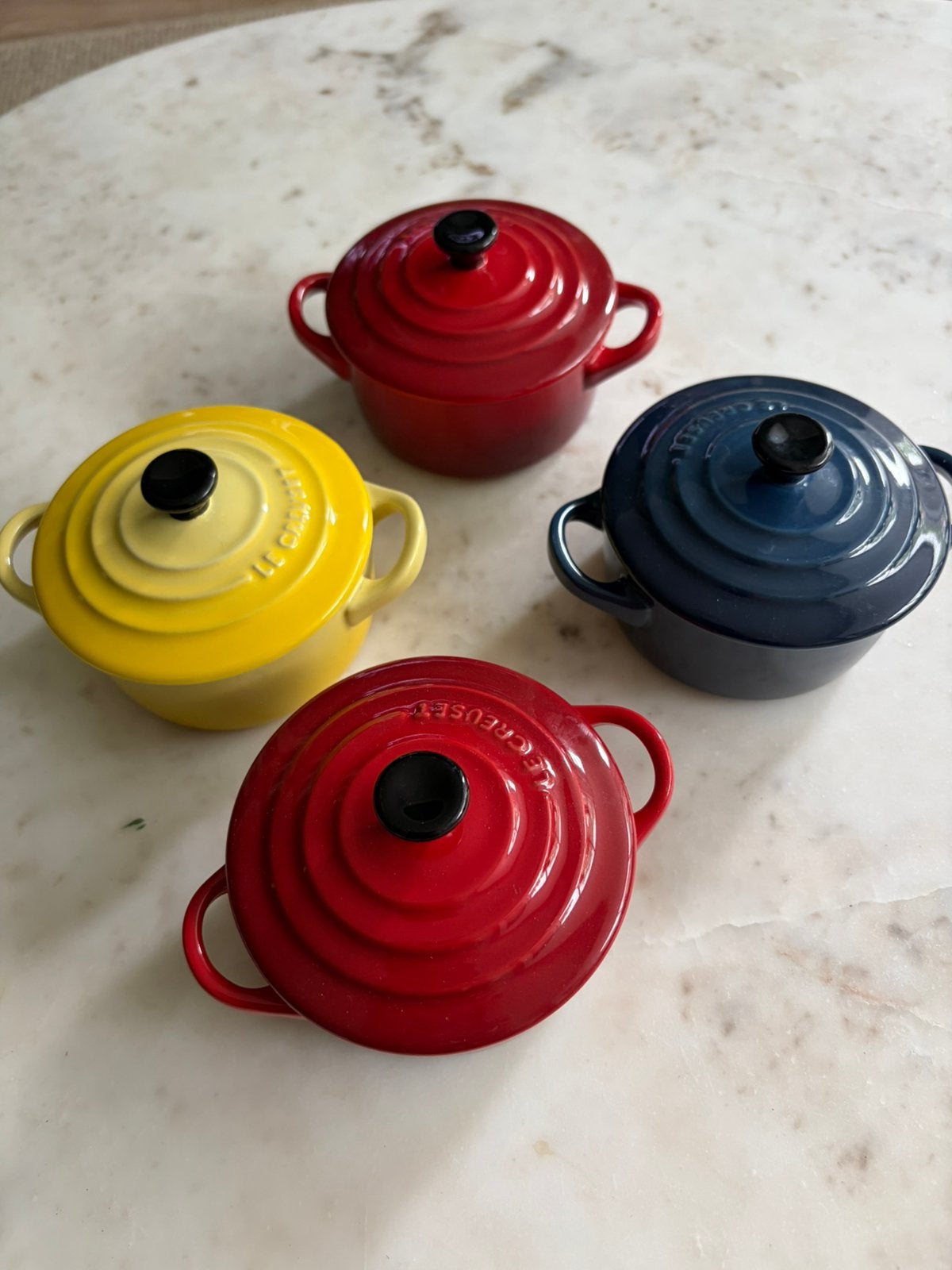 Mini braadpan in aardewerk mini braadpan  Le Creuset nieuw, Ophalen, Zo goed als nieuw, Gietijzer