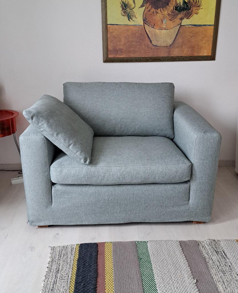 Heerlijke, royale loveseat van Linteloo, model Easy Living, 100 tot 125 cm, Tweepersoons, Ophalen of Verzenden, Zo goed als nieuw