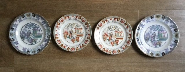 4 Wandborden Petrus Regout Maastricht., Antiek en Kunst, Antiek | Wandborden en Tegels, Ophalen