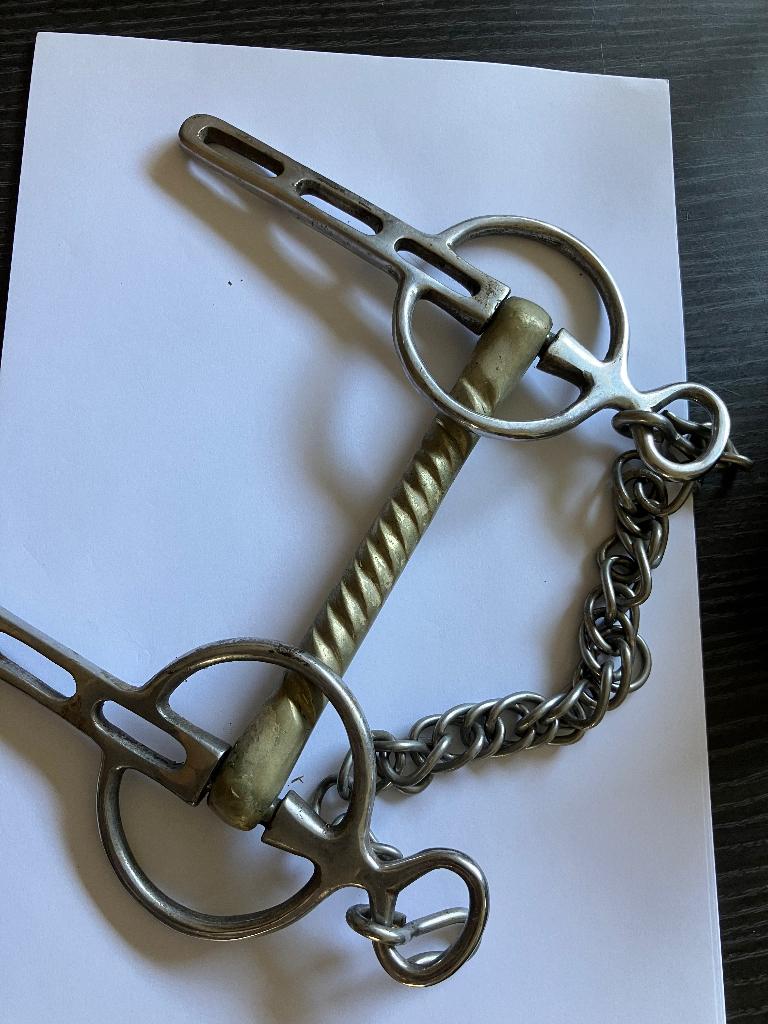 Men-bit stang 17 cm met kinketting, Dieren en Toebehoren, Ophalen, Gebruikt