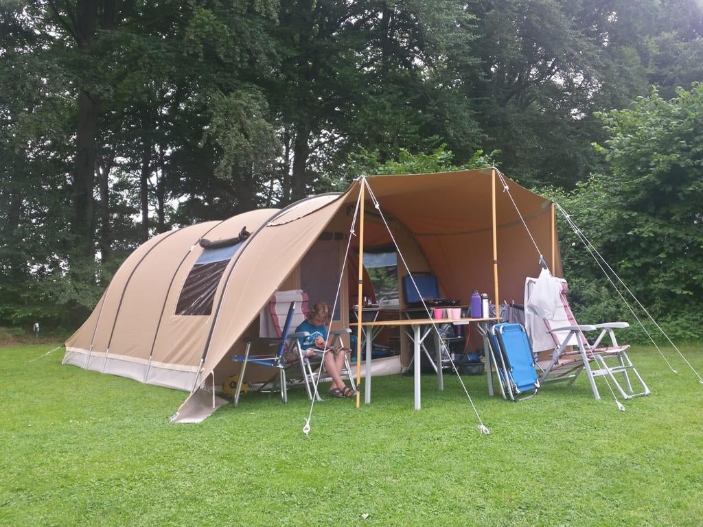 Karsten 3600 tunneltent - katoen, 4-5 persoons, Ophalen of Verzenden, Gebruikt, Tot en met 5