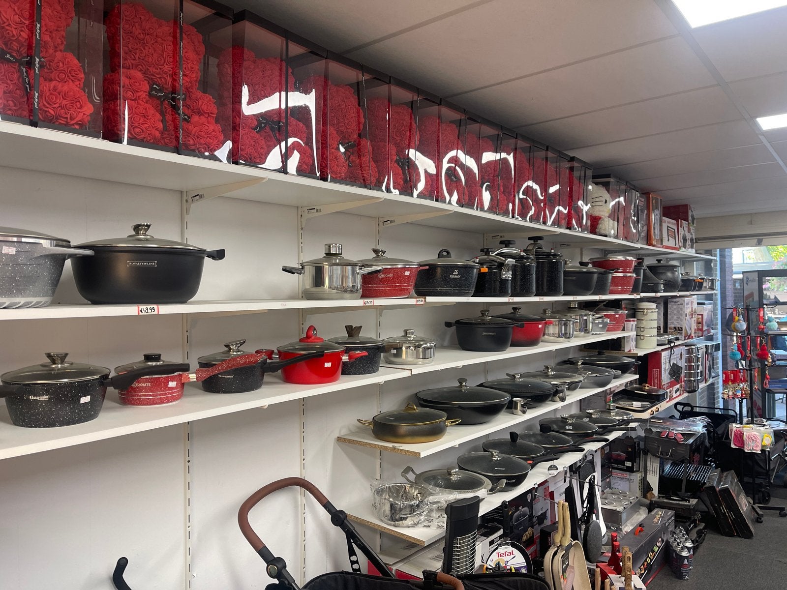 Prtij Diverse pannen en pannensets - Nieuw, Ophalen, Gebruikt, Braadpan, Met deksel