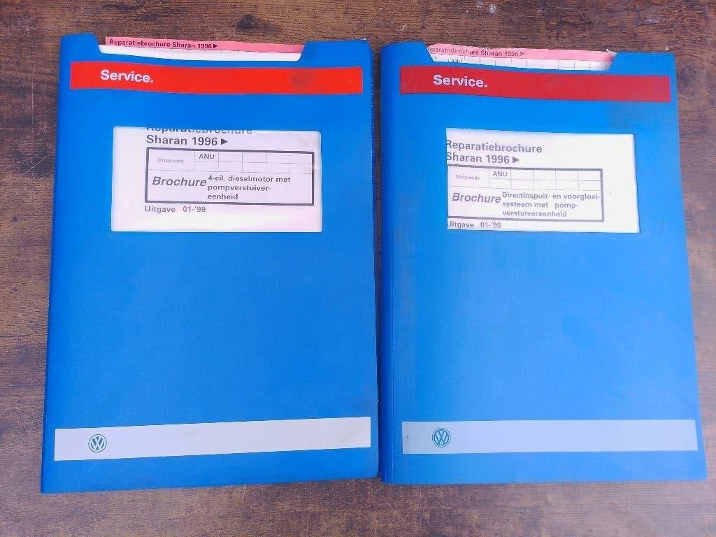 Vw Sharan dealer werkplaatsboeken 1.9 TDi Pd diesel motor, Verzenden, Gelezen, Volkswagen
