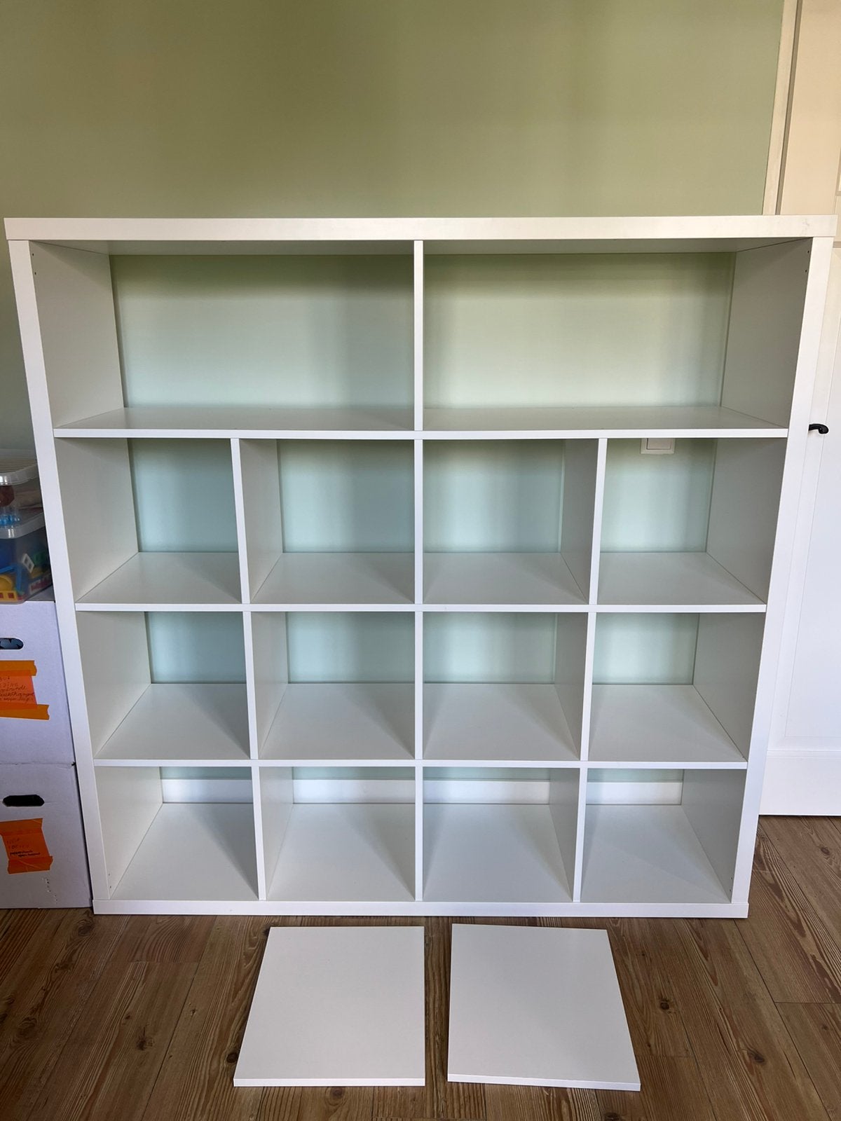 Ikea witte Kallax kast 147x147x39cm, zo goed als nieuw, Ophalen, 100 tot 150 cm, 100 tot 150 cm, Zo goed als nieuw
