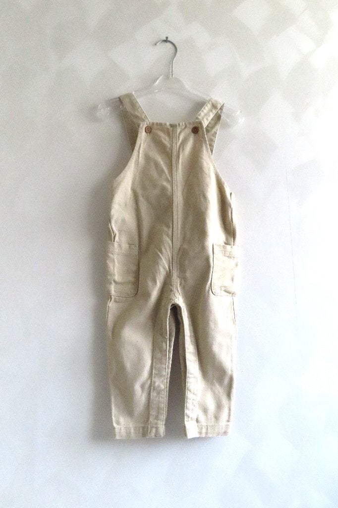 Tuinbroek Beige Zeeman mt 80 (L128), Kinderen en Baby's, Zeeman, Broekje, Ophalen of Verzenden, Zo goed als nieuw