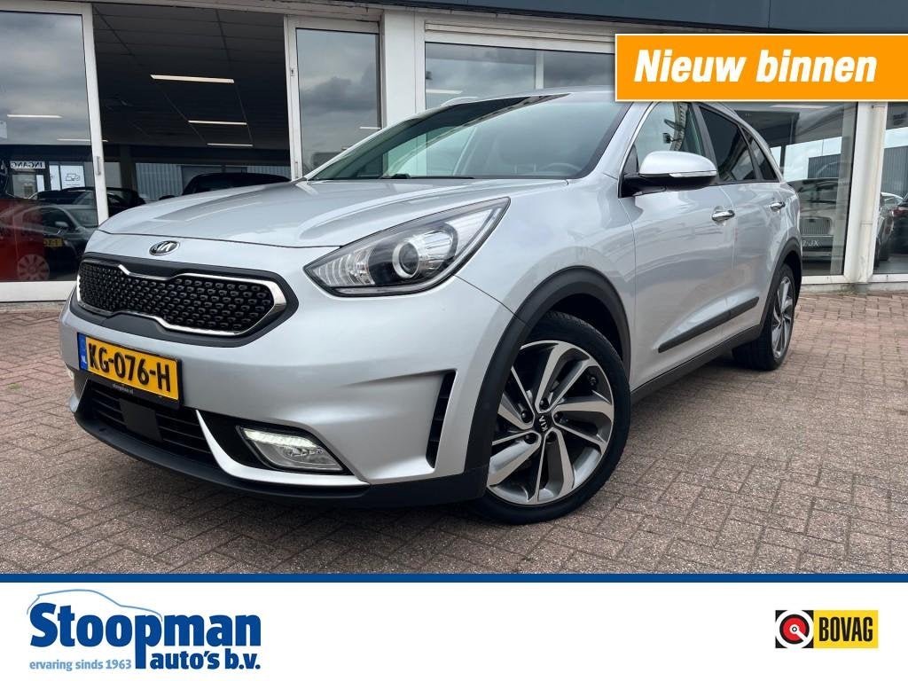 Kia NIRO 1.6 Hybrid SportsLine Airco Ad. cruise Leder PDC, Auto's, Kia, Bedrijf, Niro, ABS, Adaptive Cruise Control, Airbags, Airconditioning