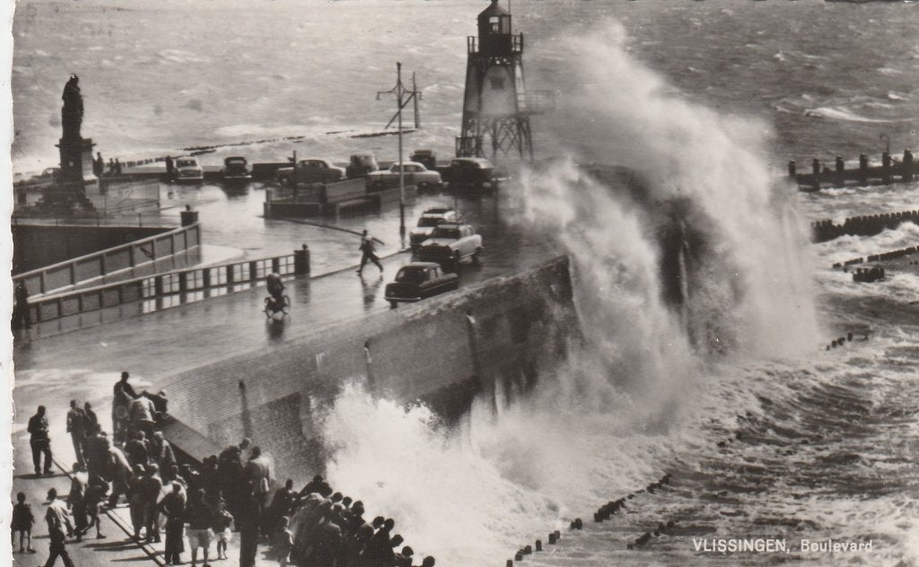 vlissingen- boulevard, Ophalen of Verzenden, 1940 tot 1960, Zeeland
