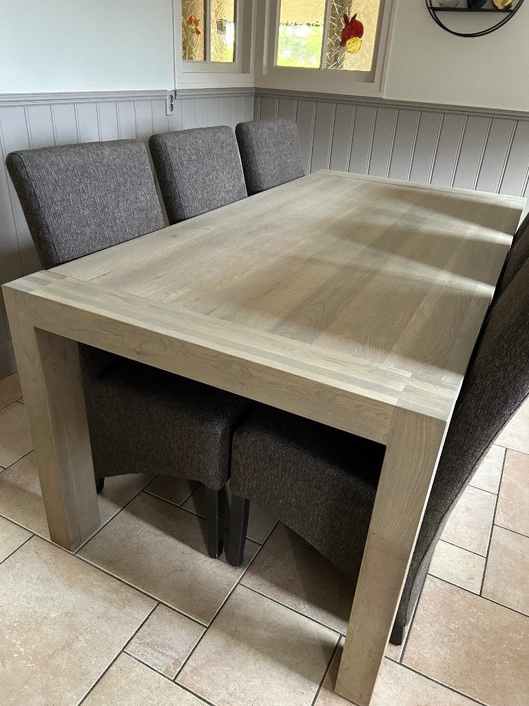 Eethoek met 6 stoelen, Ophalen, Gebruikt, 50 tot 100 cm, 150 tot 200 cm
